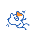 白オレンジにゃんこの日記（個別スタンプ：4）