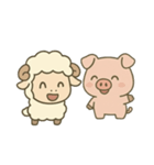 ひつじとぶたの物語（個別スタンプ：1）