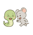 ねずみとへびの物語（個別スタンプ：1）