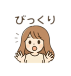 女の子、男の子日常会話 日本語（個別スタンプ：4）