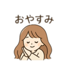 女の子、男の子日常会話 日本語（個別スタンプ：8）