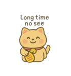 しあわせを呼ぶ招き猫 日常（個別スタンプ：13）
