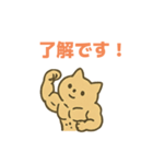 幸運のマッチョ猫（個別スタンプ：3）