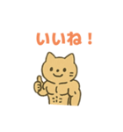 幸運のマッチョ猫（個別スタンプ：20）