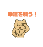 幸運のマッチョ猫（個別スタンプ：23）