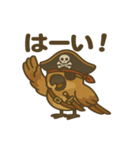 シュールな海賊の鳥のスタンプ 001（個別スタンプ：25）