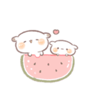もるちゃんとみるくちゃんの夏。（個別スタンプ：16）