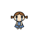 イニシャルW 女の子（個別スタンプ：10）
