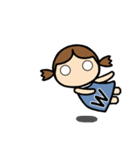 イニシャルW 女の子（個別スタンプ：12）