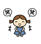 イニシャルW 女の子（個別スタンプ：13）