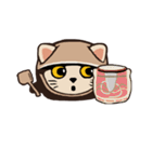 224_台湾 - 日本 - ご挨拶-猫（個別スタンプ：19）