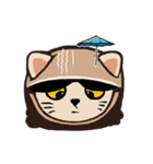 224_台湾 - 日本 - ご挨拶-猫（個別スタンプ：21）