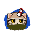 224_台湾 - 日本 - ご挨拶-猫（個別スタンプ：22）
