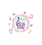 あいさつ_ピンク天使（個別スタンプ：8）