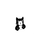 動くネコクロ1（個別スタンプ：4）