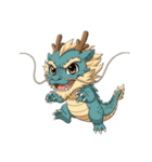 ドラゴンとサルの物語（個別スタンプ：2）