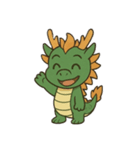 ドラゴンとサルの物語（個別スタンプ：11）