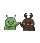 カブトムシとコガネムシの物語（個別スタンプ：4）