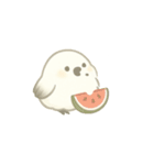 ほんわかシマエナガ夏の日々（個別スタンプ：4）