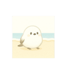 ほんわかシマエナガ夏の日々（個別スタンプ：14）