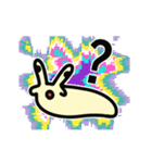 動く！カラフル背景ナメクジ（個別スタンプ：5）