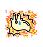 動く！カラフル背景ナメクジ（個別スタンプ：6）