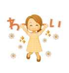 【3D】背景が動く♡毎日使える大人ガーリー（個別スタンプ：11）