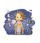 【3D】背景が動く♡毎日使える大人ガーリー（個別スタンプ：15）