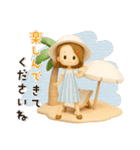 【3D】背景が動く♡毎日使える大人ガーリー（個別スタンプ：24）