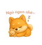柴犬の日常スタンプ【ベトナム語】（個別スタンプ：4）