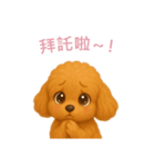 トイプードルスタンプ【繁體字】（個別スタンプ：14）