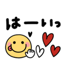 手書きデカ文字♡スマイルにこちゃん（個別スタンプ：3）