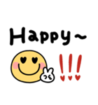 手書きデカ文字♡スマイルにこちゃん（個別スタンプ：5）