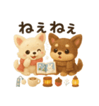 ふわふわチワワの冬スタンプ（個別スタンプ：4）