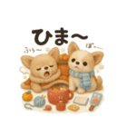 ふわふわチワワの冬スタンプ（個別スタンプ：23）