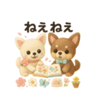 ふわふわチワワの春スタンプ（個別スタンプ：4）