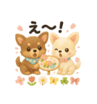 ふわふわチワワの春スタンプ（個別スタンプ：32）