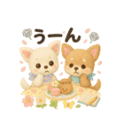 ふわふわチワワの春スタンプ（個別スタンプ：34）