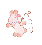 ほんわかウサギの楽しい毎日♪（個別スタンプ：14）