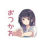 ふんわり女子中学生の夏♡（個別スタンプ：9）