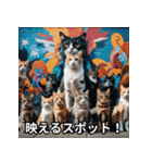 陽キャ用ねこスタンプ（個別スタンプ：23）