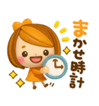 だじゃれ♡ かわいい女の子（個別スタンプ：22）