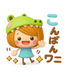 だじゃれ♡ かわいい女の子（個別スタンプ：28）