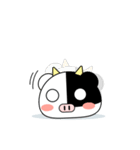 まんじゅうみたいなうし（個別スタンプ：27）