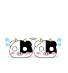 まんじゅうみたいなうし（個別スタンプ：34）