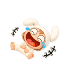 【文字なし】毎日送れる着ぐるみうさぎ（個別スタンプ：7）