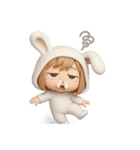 【文字なし】毎日送れる着ぐるみうさぎ（個別スタンプ：33）
