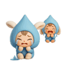 【文字なし】毎日送れる着ぐるみうさぎ（個別スタンプ：35）