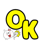 【デカ文字】ウサギのうさ子70（個別スタンプ：2）