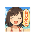 BEACH GIRL②（個別スタンプ：3）